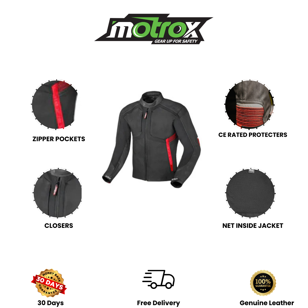 Flexius Motorbike Leather Jacket Excellent