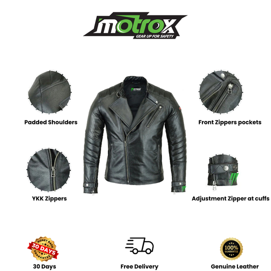 Men Leather Black Jacket Inspiring Style