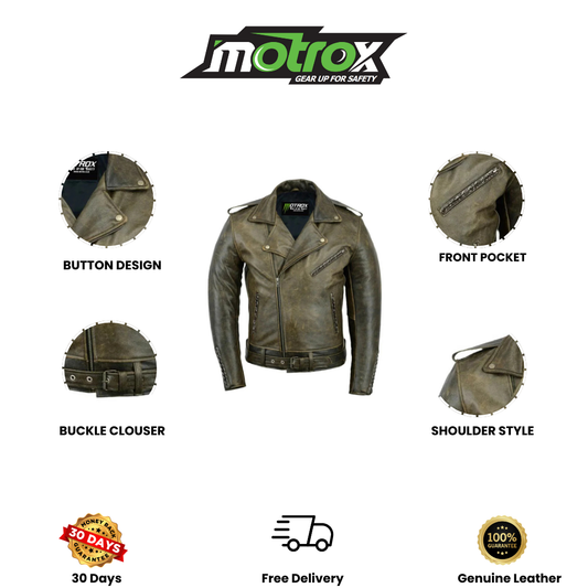 Brando Leather Jacket Vintage Edition - Black