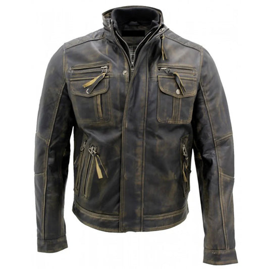 Leather Jacket Fashion Competitive Vintage Style