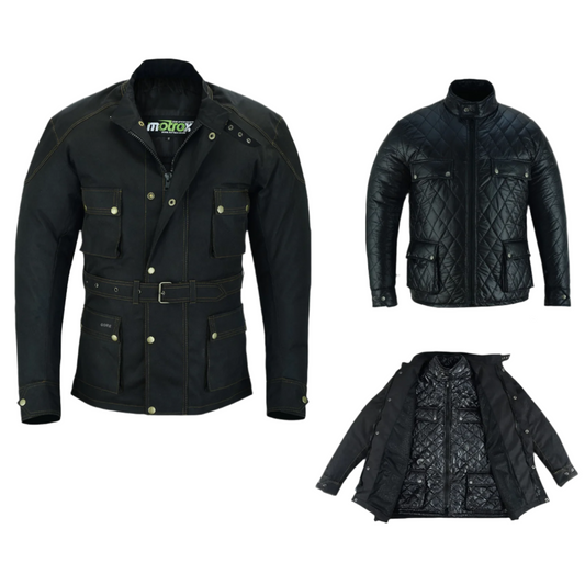 Textile Motorbike Jacket Thrilling for Race & Winter