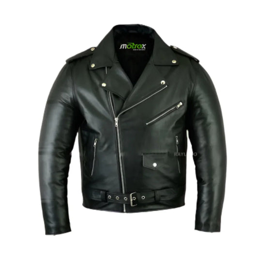 Kid Biker Leather Jacket Genius Brando Style