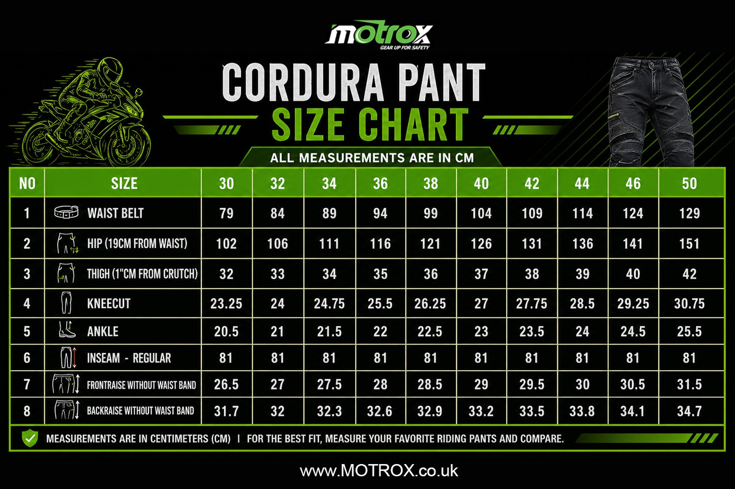 Motrox Men's Cordura Motorcycle Pants – CE Armour | Waterproof All-Season Riding Trousers