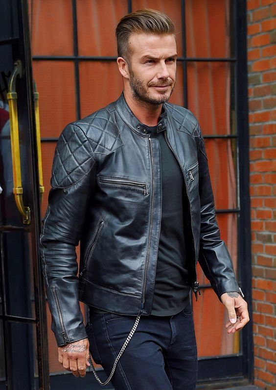 david beckham leather jacket