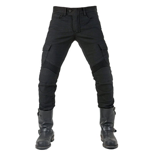 Men’s Kevlar Motorbike Jeans MK4 – Jet Black | Motrox Australia