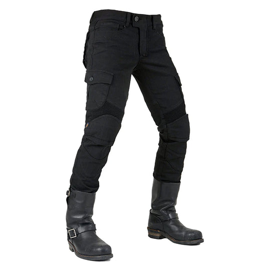 Men’s Kevlar Motorbike Jeans MK4 – Jet Black | Motrox Australia
