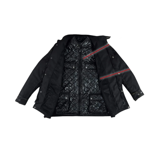 Textile Motorbike Jacket Thrilling for Race & Winter