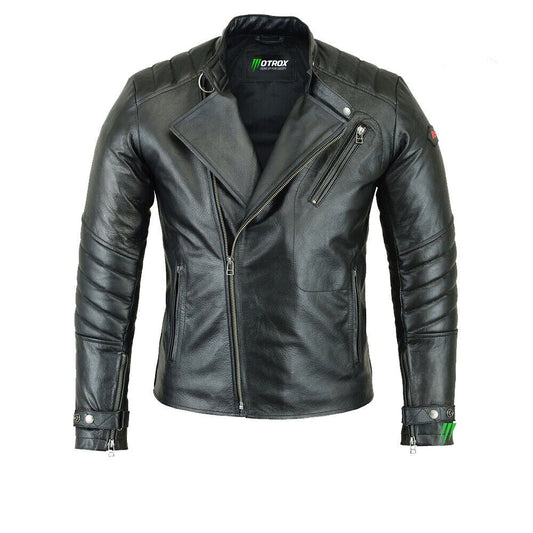 Men Leather Black Jacket Inspiring Style
