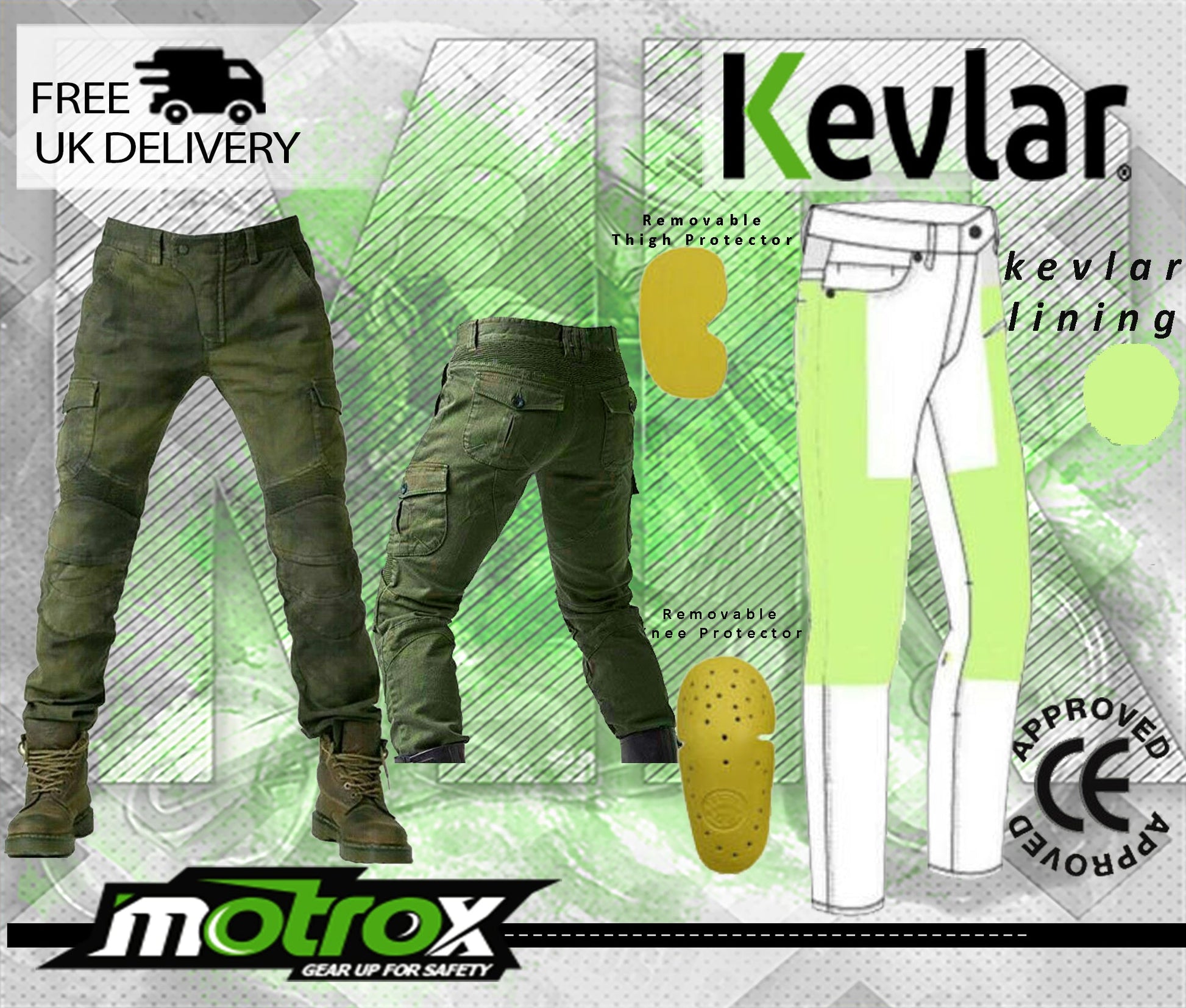 Motorbike Jeans Mens