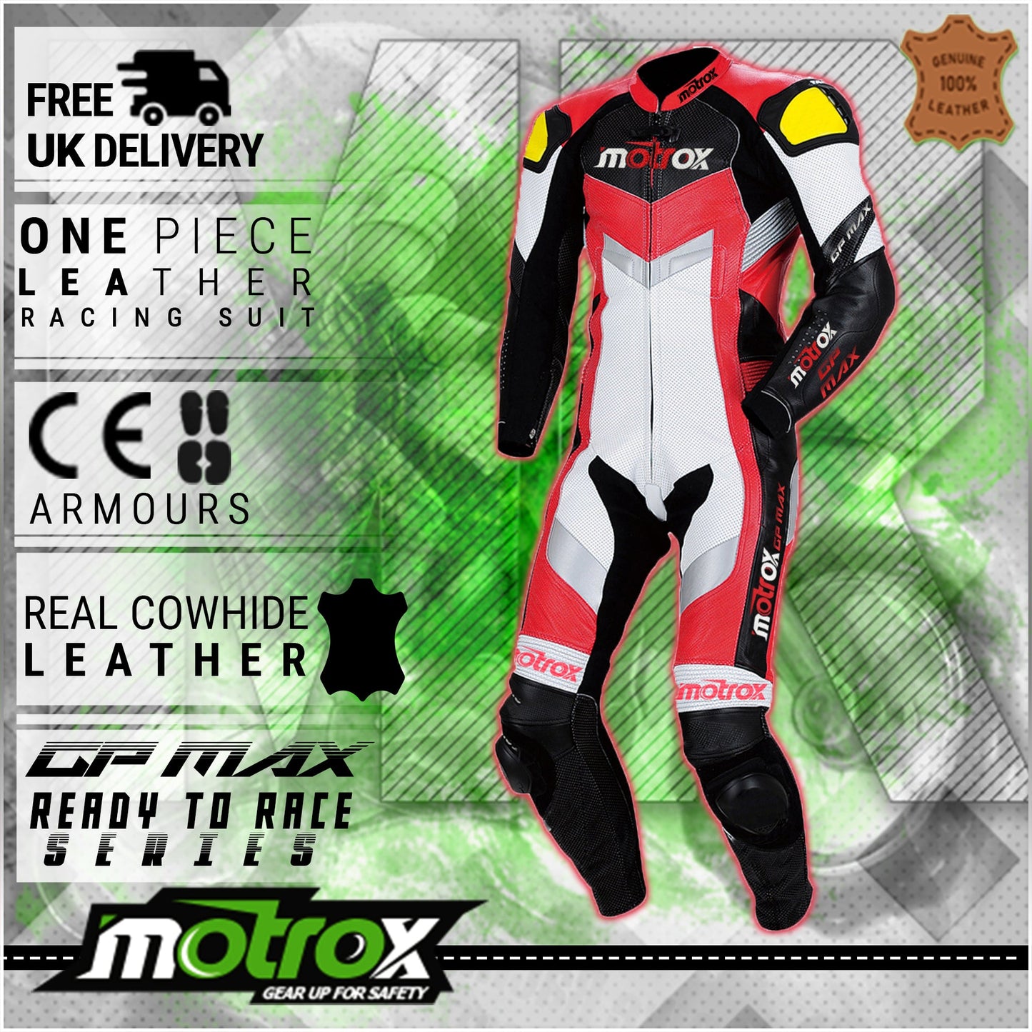 MotoGP Leather Racing Suit Superior GP Max Red