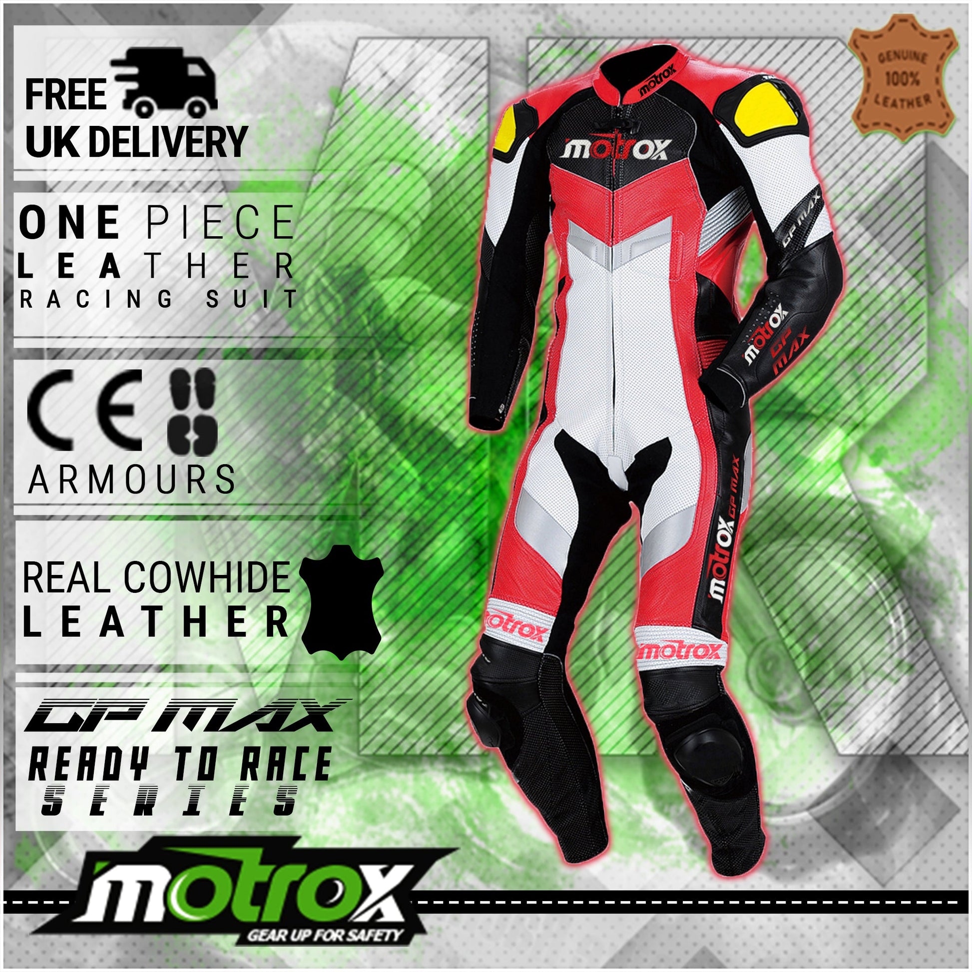 MotoGP Leather Racing Suit Superior GP Max Red