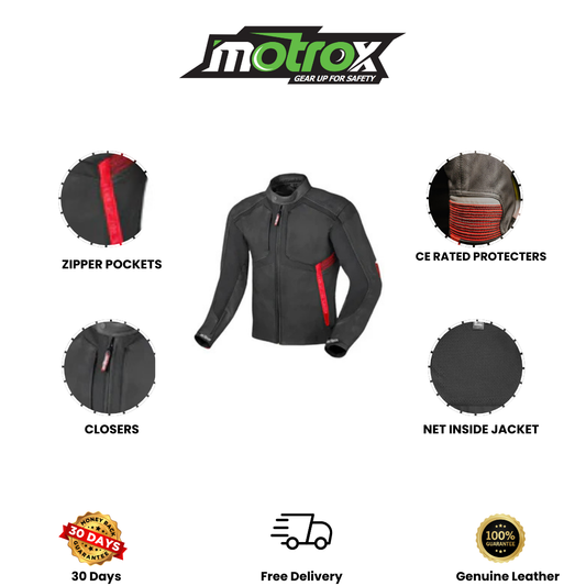 Flexius Motorbike Leather Jacket Excellent