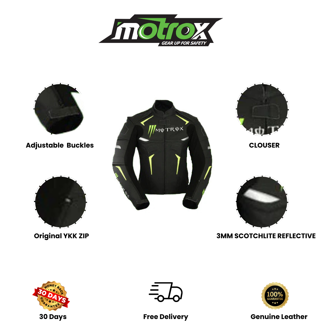 Unisex Motorbike Leather Jacket Perfect Challenger