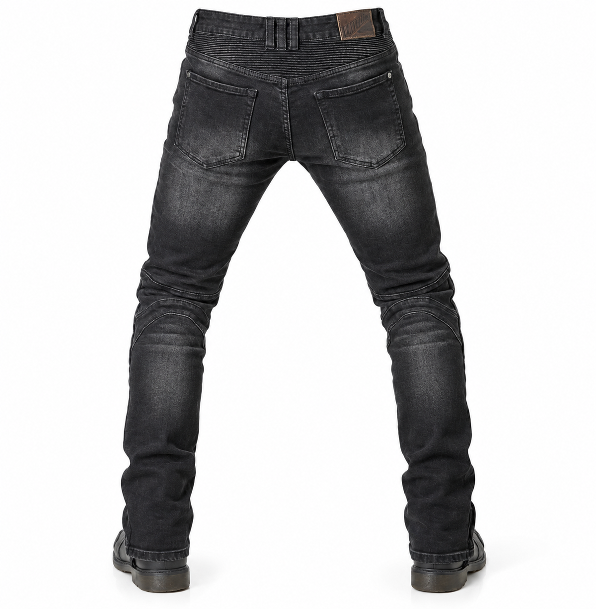 Men's Kevlar Motorcycle Jeans – Stockman, Black, back view