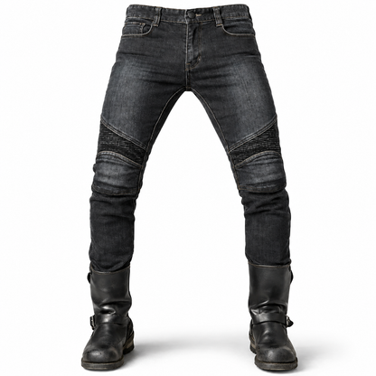 Men's Kevlar Motorcycle Jeans – Stockman, Black, front view