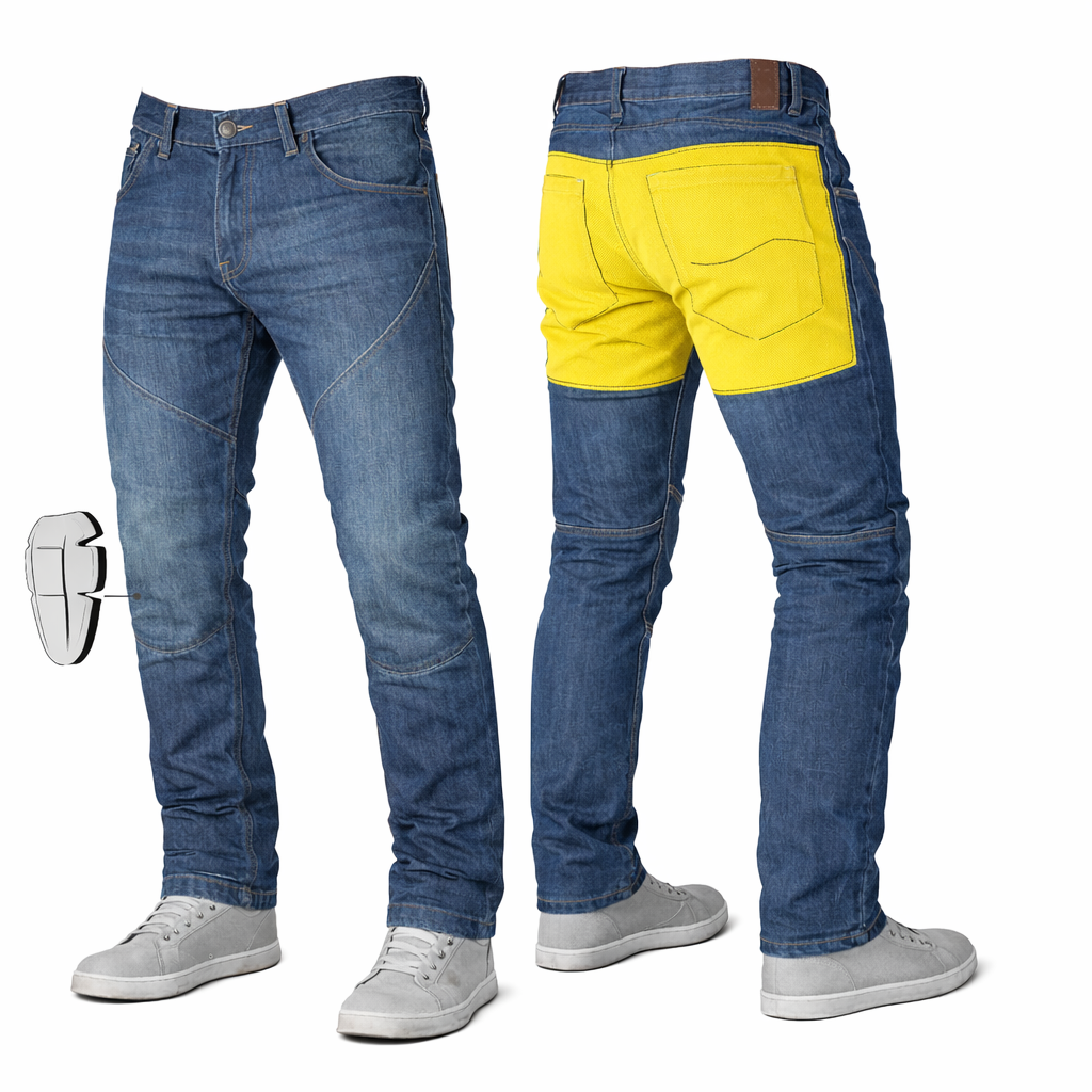 Motrox Urban MK3 Kevlar Motorcycle Jeans — CE Armour Included | Men's Biker Jeans Australia