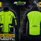 Hi-Vis Waterproof Motorcycle Jacket – Cordura Textile Riding Jacket with CE Armour
