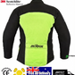 Hi-Vis Waterproof Motorcycle Jacket – Cordura Textile Riding Jacket with CE Armour