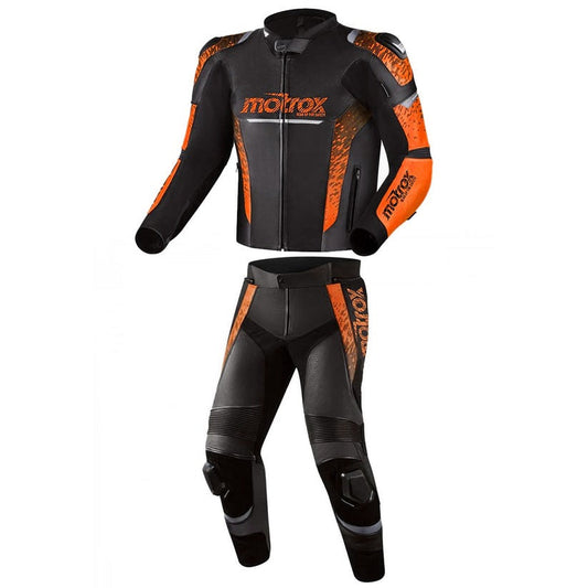 Motrox Men's Two-Piece Leather Racing Suit – Bathurst — front view