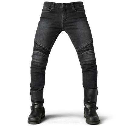Men's Kevlar Motorbike Jeans with CE Armor - Protective Riding Pants