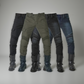 Men's Kevlar Motorbike Jeans with CE Armor - Protective Riding Pants