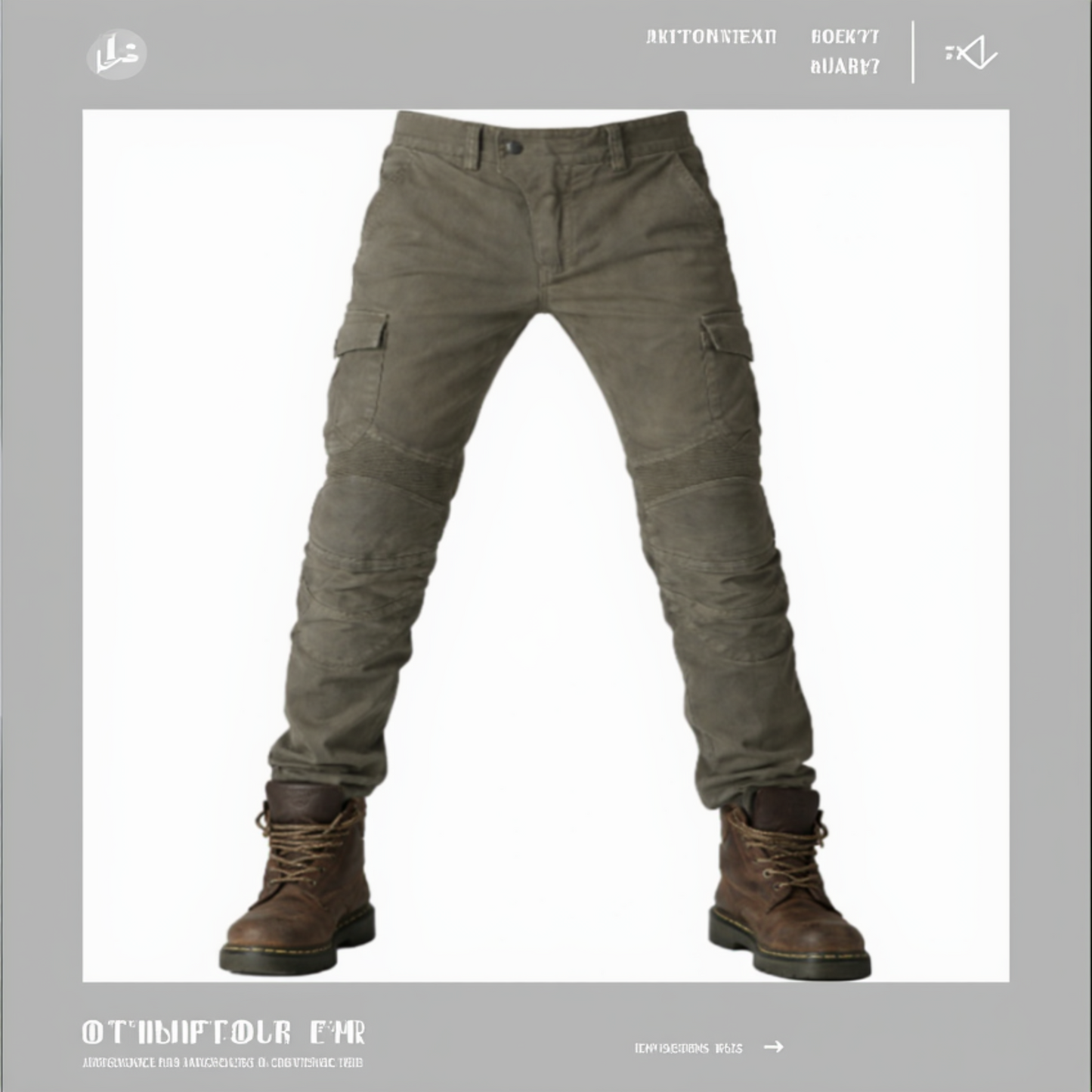 Men's Kevlar Motorbike Jeans with CE Armor - Protective Riding Pants