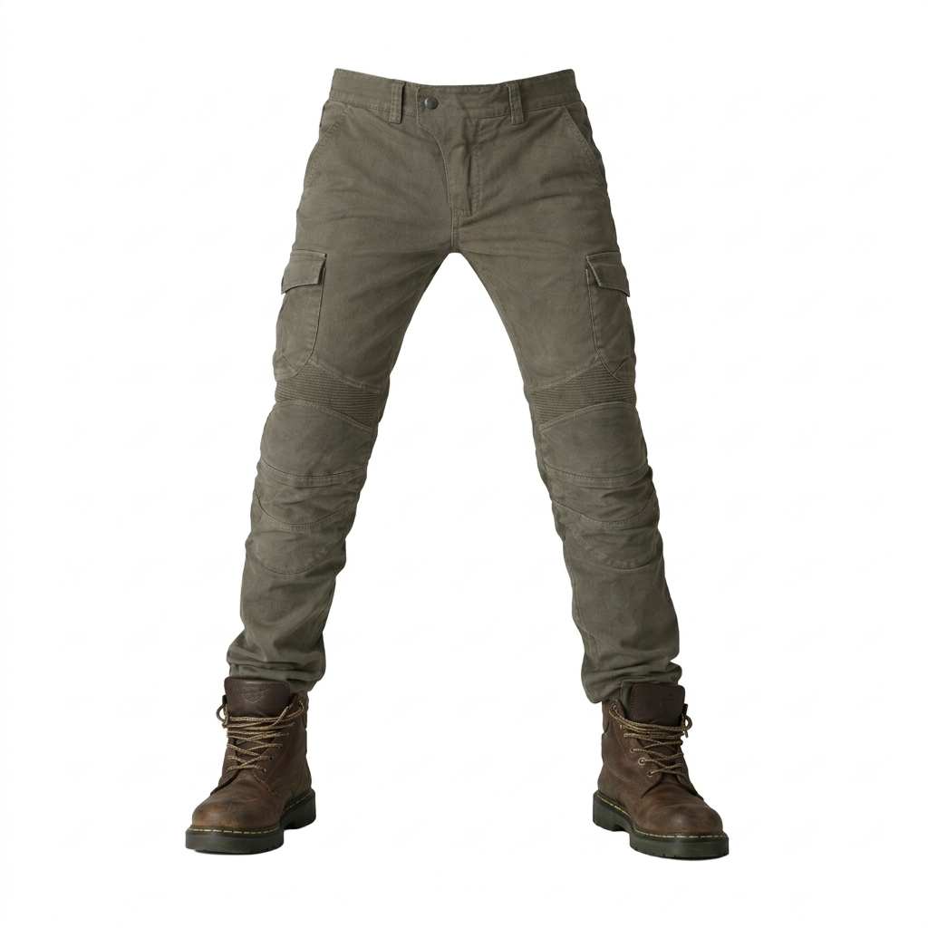 Men's Kevlar Motorbike Jeans with CE Armor - Protective Riding Pants