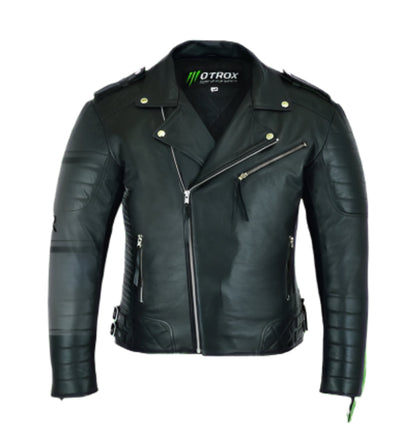 Men's Leather Biker Jacket – Rebel