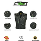 Men Motorbike Leather Vest Brando Style Waistcoat