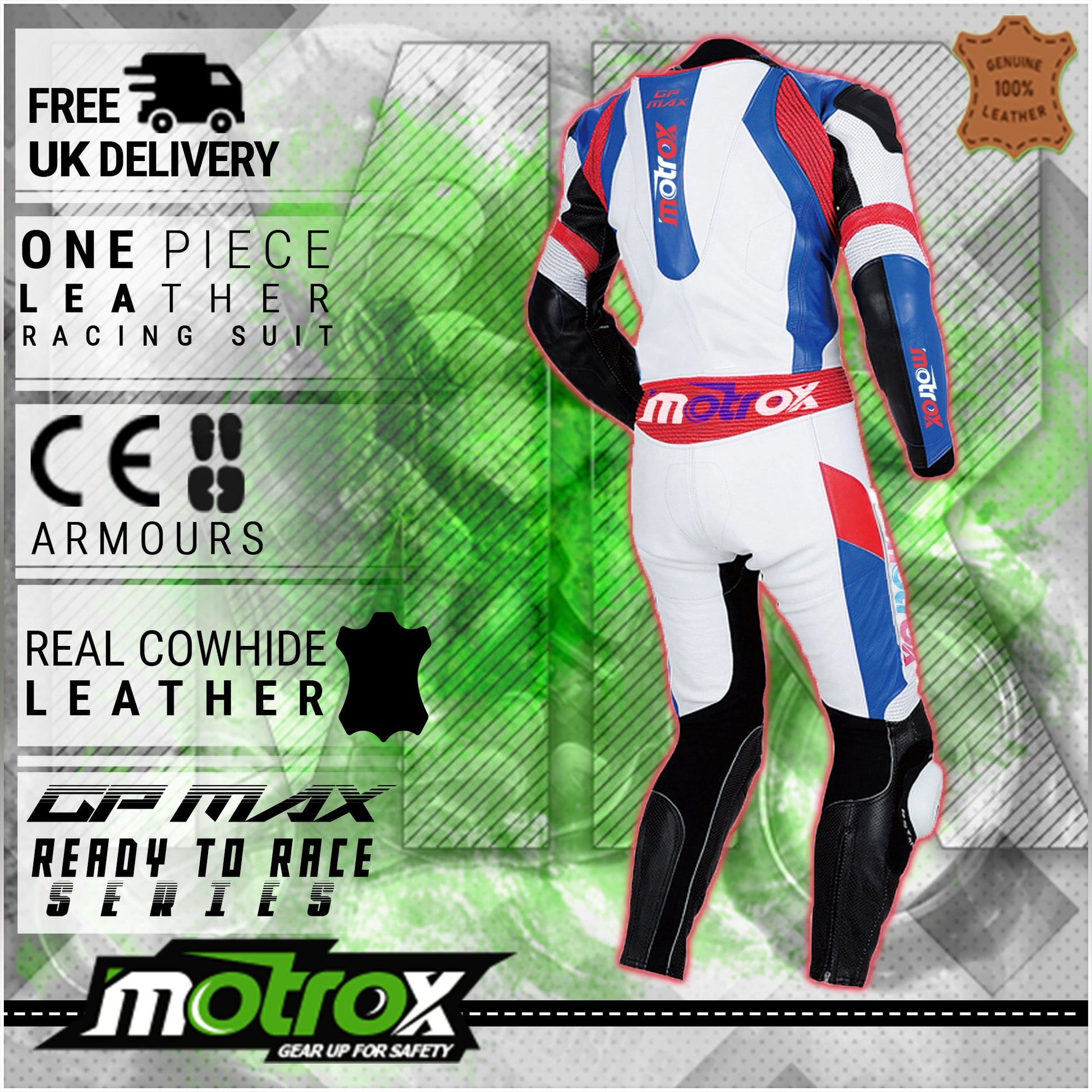 Backside of MotoGP Racing Suit Superior GP Max S