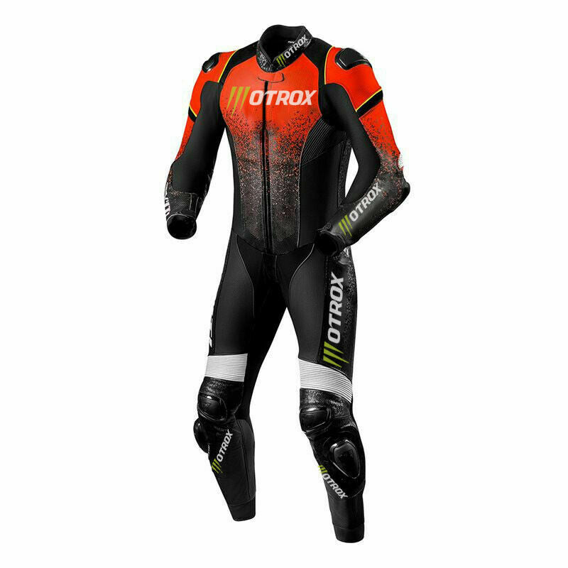 Motorcycle racing suit red and black formen
