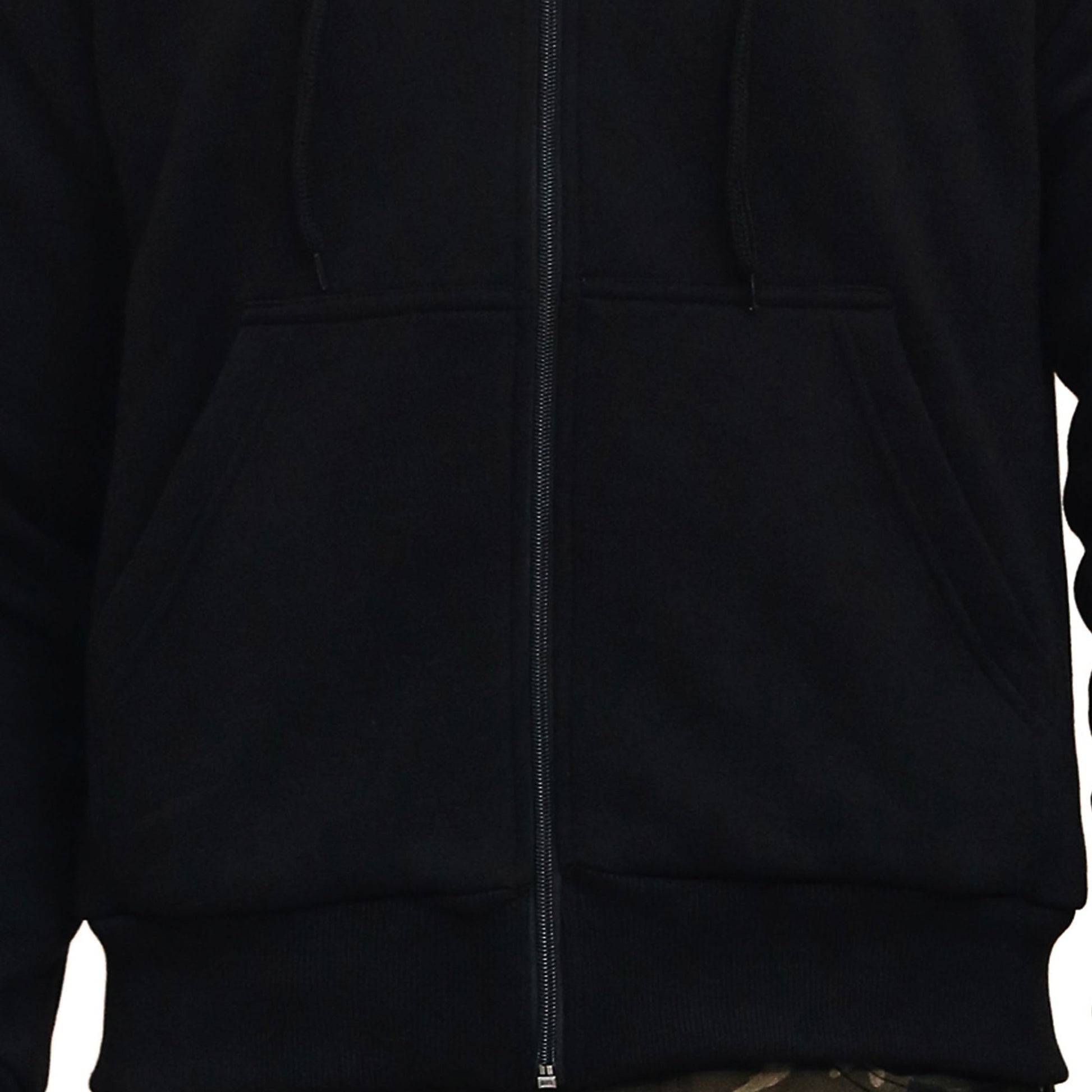 Close up of  Motorcycle armoured Kevlar hoodie for men in black colour 