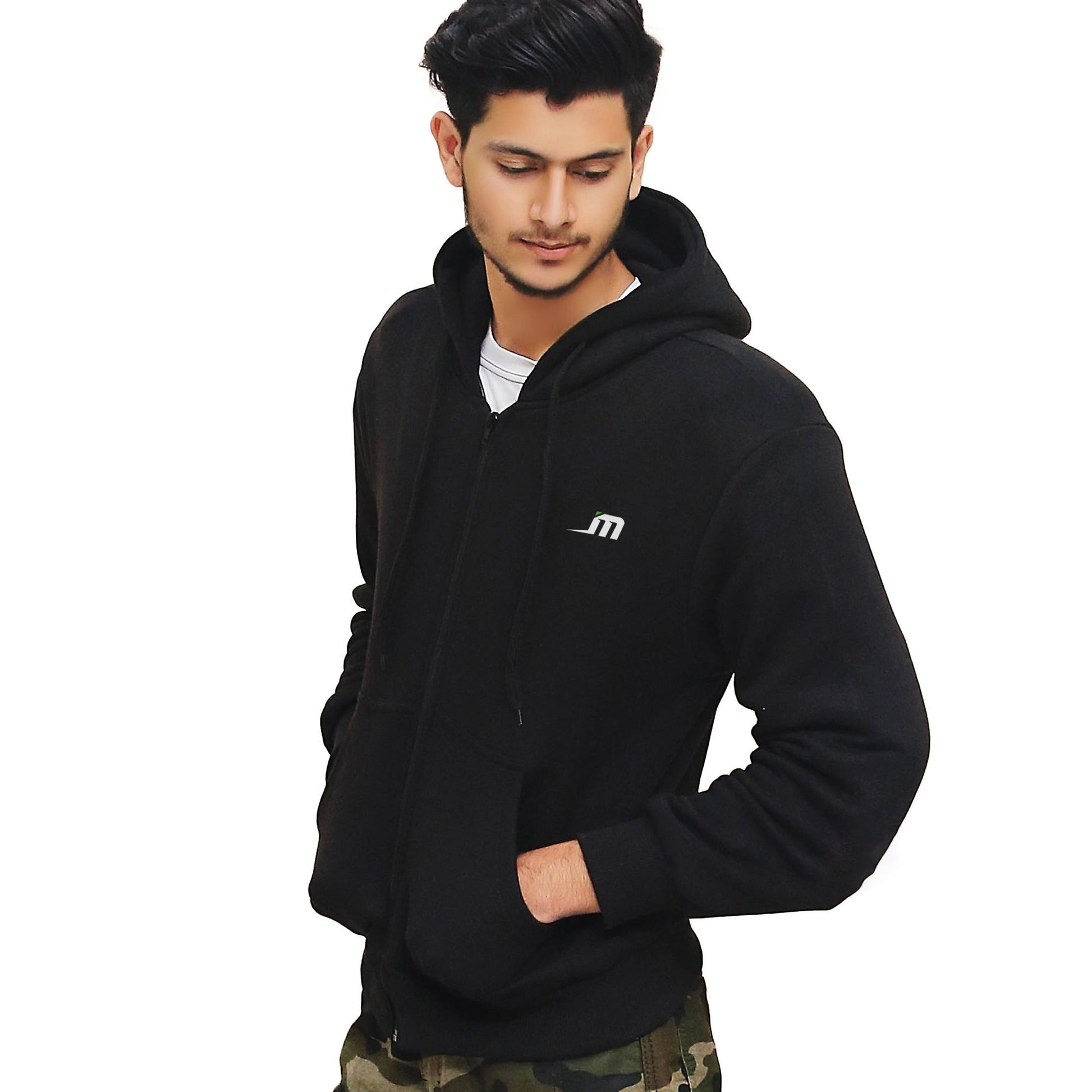  Motorcycle armoured Kevlar hoodie for men in black colour 