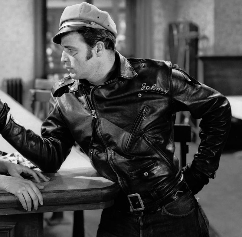 Marlon Brando Leather Jacket Biker Edition