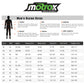 motrox men textile jacket size guide