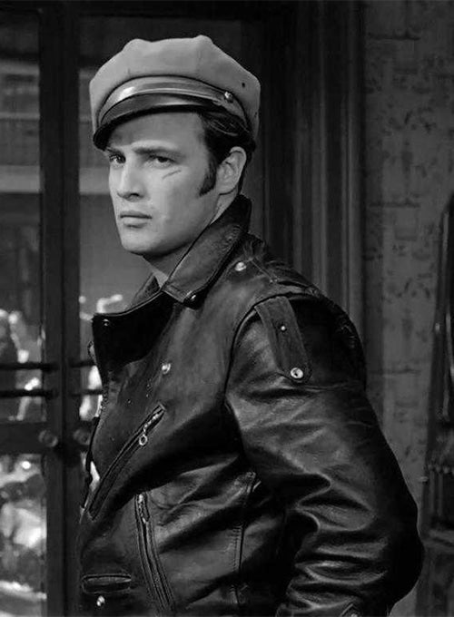 Marlon Brando Leather Jacket Biker Edition