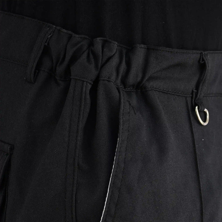 Men's Black Cargo Work Trousers Knee Pad Pockets | Motrox Australia