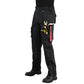 Men's Black Cargo Work Trousers Knee Pad Pockets | Motrox Australia
