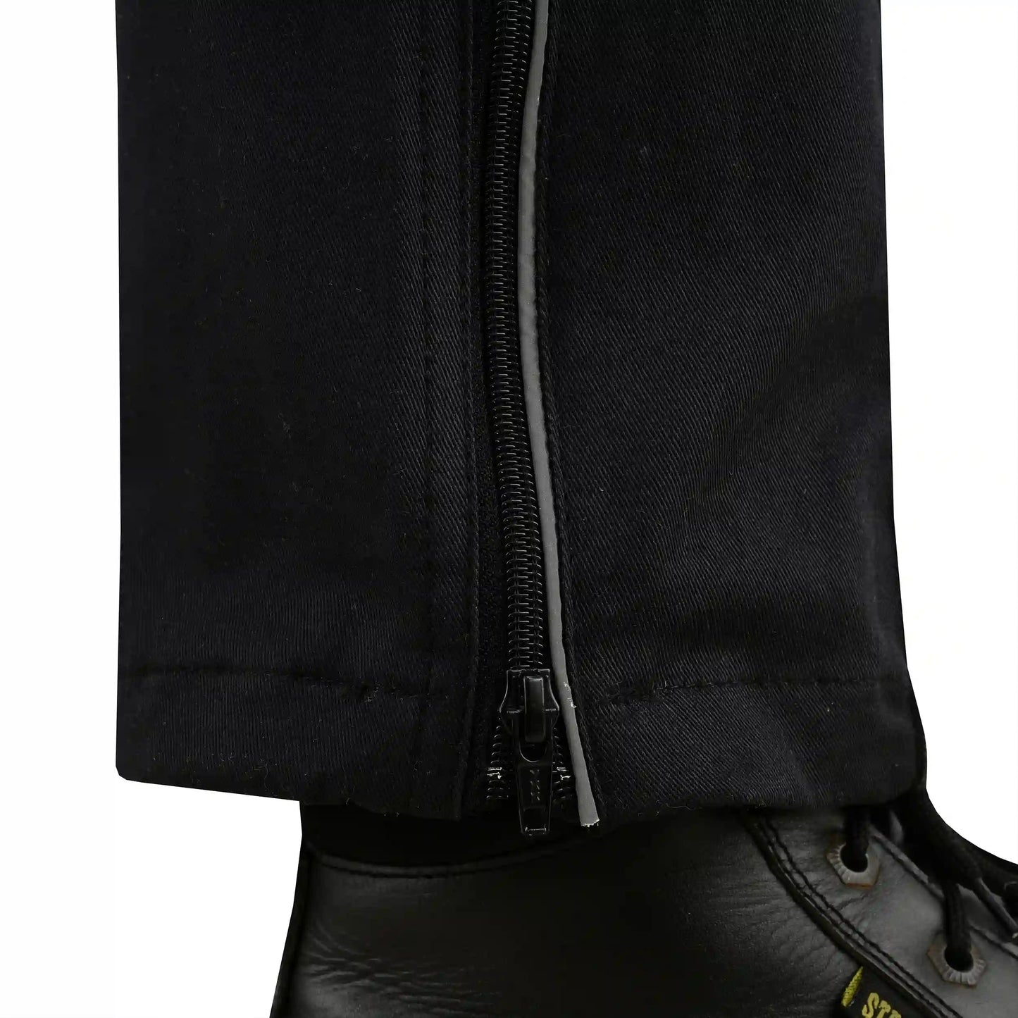 Men's Black Cargo Work Trousers Knee Pad Pockets | Motrox Australia