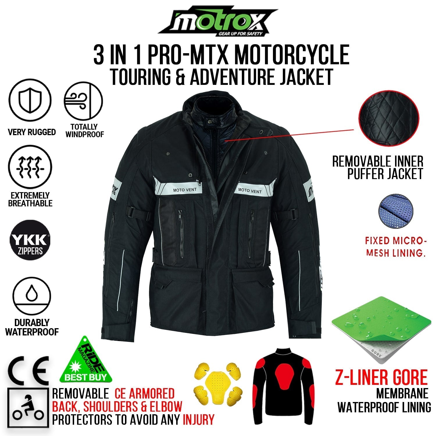 textile Motorbike jacket