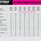 WOMEN RACE SUIT SIZE GUIDE