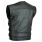 Backside of motorcycle leather vest for mens 