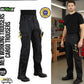Men's Black Cargo Work Trousers Knee Pad Pockets | Motrox Australia