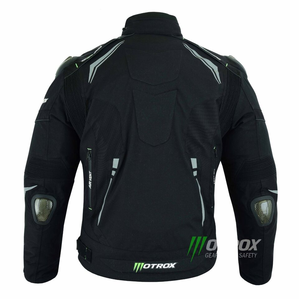 Men Textile Motorbike Black Jacket Thrilling Pro-GTX