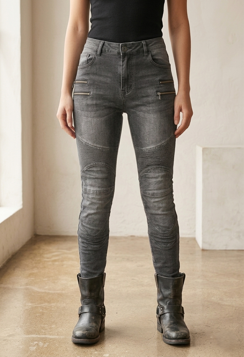 Women Motorbike Trouser Motorcycle Ladies Jeans Biker Pants Made With Kevlar