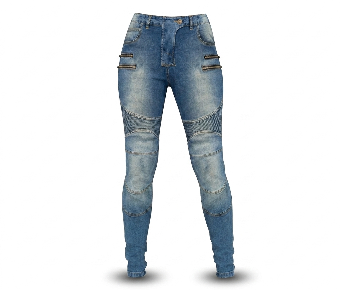 Women Motorbike Trouser Motorcycle Ladies Jeans Biker Pants Made With Kevlar